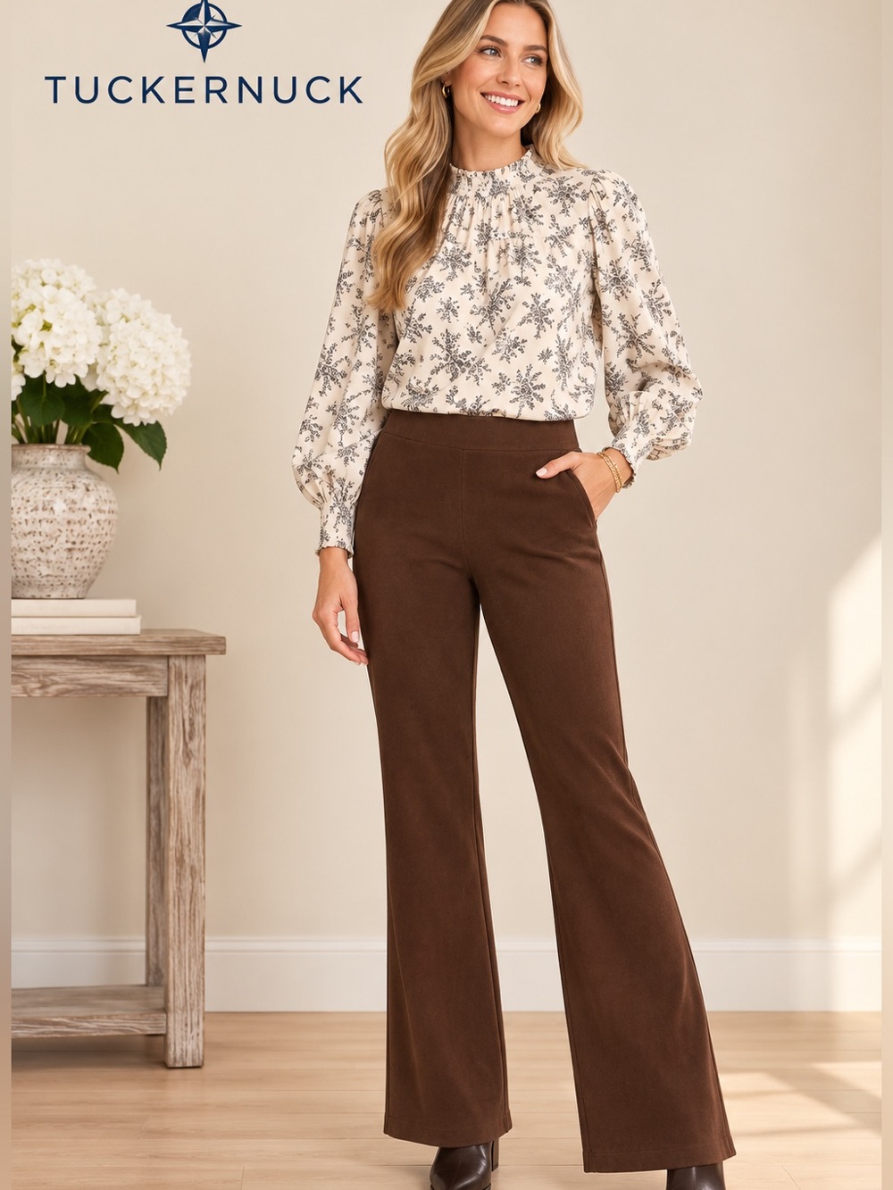 Tuckernuck Faux Suede Wide Leg Pants NWOT